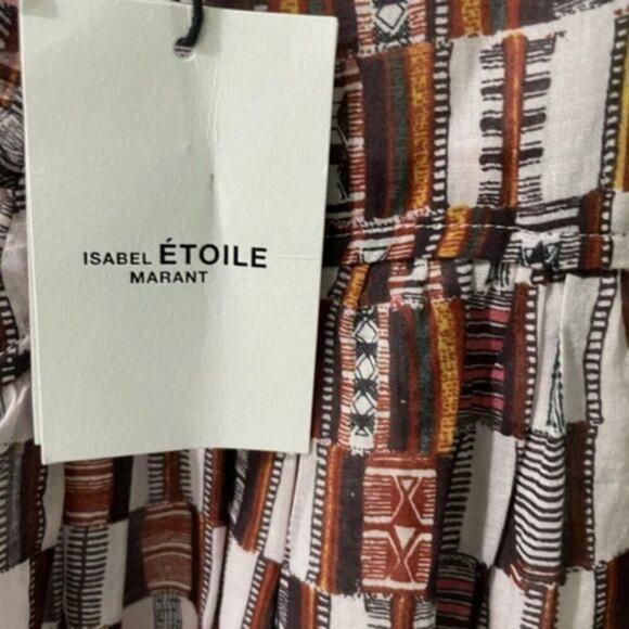 Isabel Marant checked one piece brown and white size 8 - Picture 6 of 8